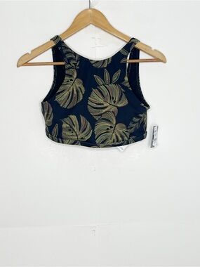Roxy Womens The Pro Pop Up Crop Bikini Top Size Medium
